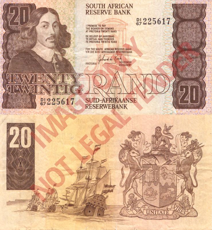 South Africa 20 Rand Third Series - Gerhard de Kock  Banknote [D167 225617]